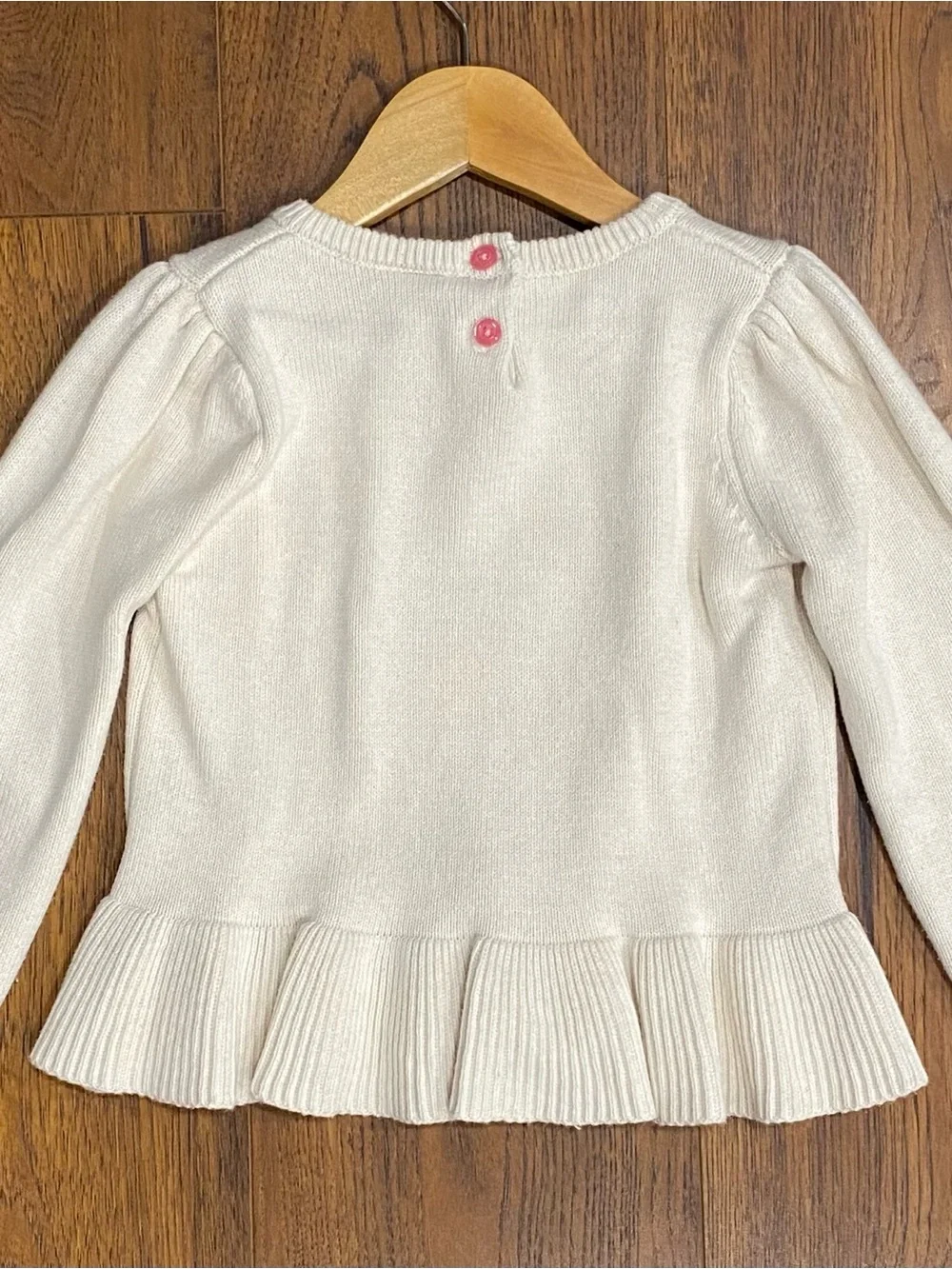Gymboree Girls ‘Bear Hugs’ Cream and Pink Polar Bear 3-piece Sweater Set Size 5T